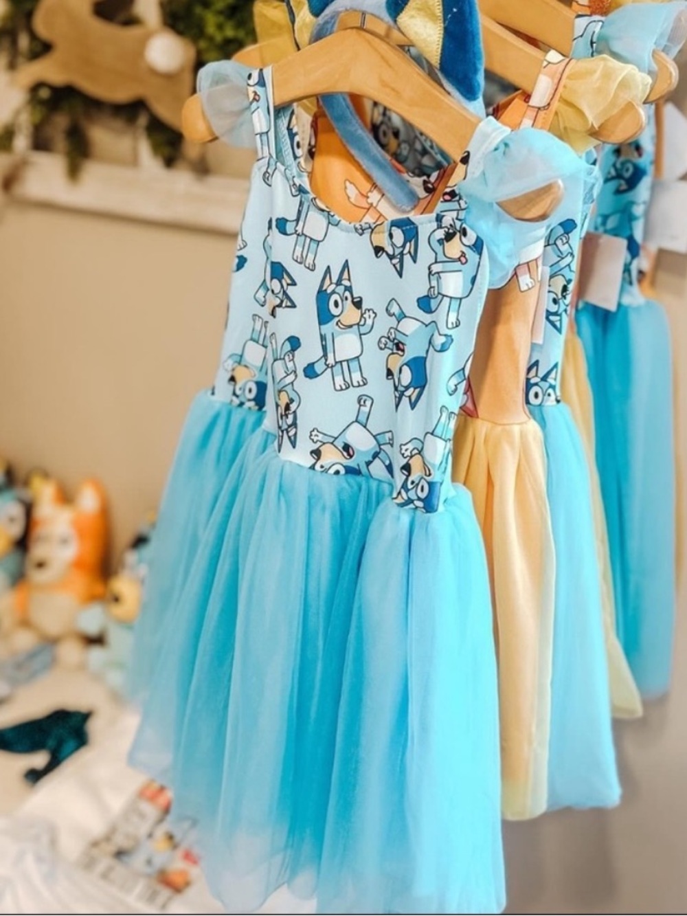 Bluey Blue Tulle Dress 2T